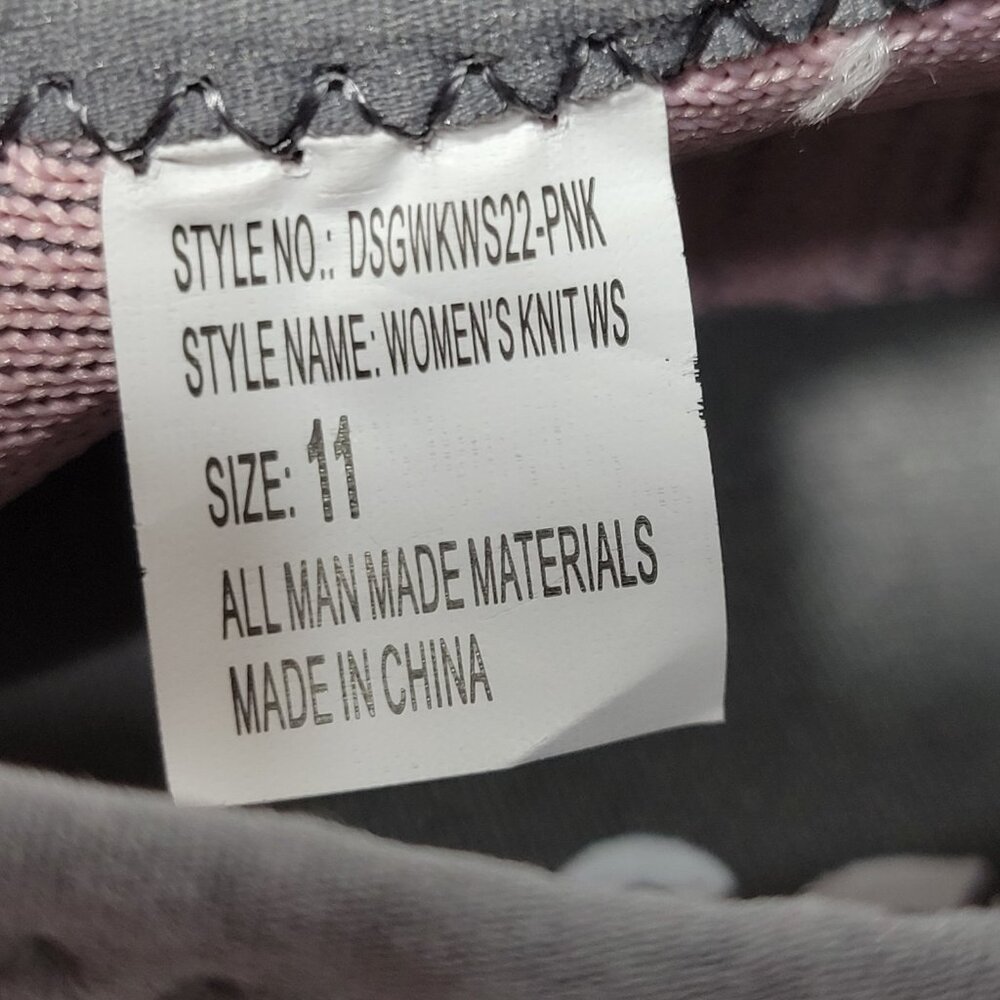 DSG Knit Water Shoes Women Size 11 Slip On Pink Gray Ombre Beach Pool Cruise NEW - Picture 7 of 12